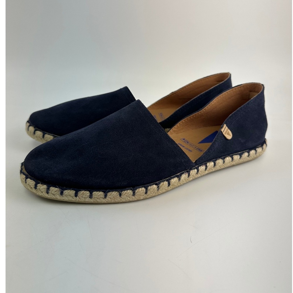 Verbenas Carmen Navy Blue Suede Espadrille Flats Spain Slip On Women 40 US 9-9.5 - Picture 2 of 12